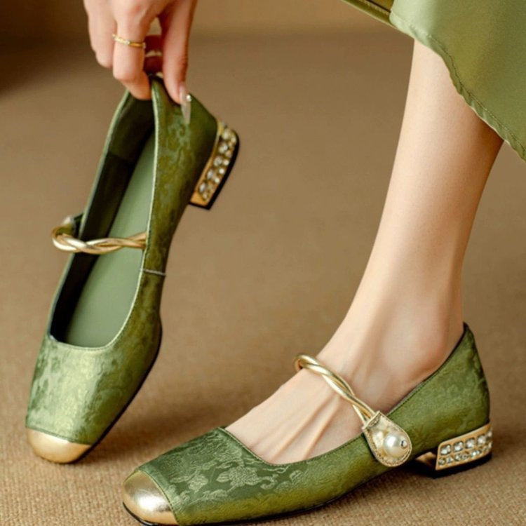 Juliette | Womens Mary Jane Ballet Flats Flat Shoes - 1