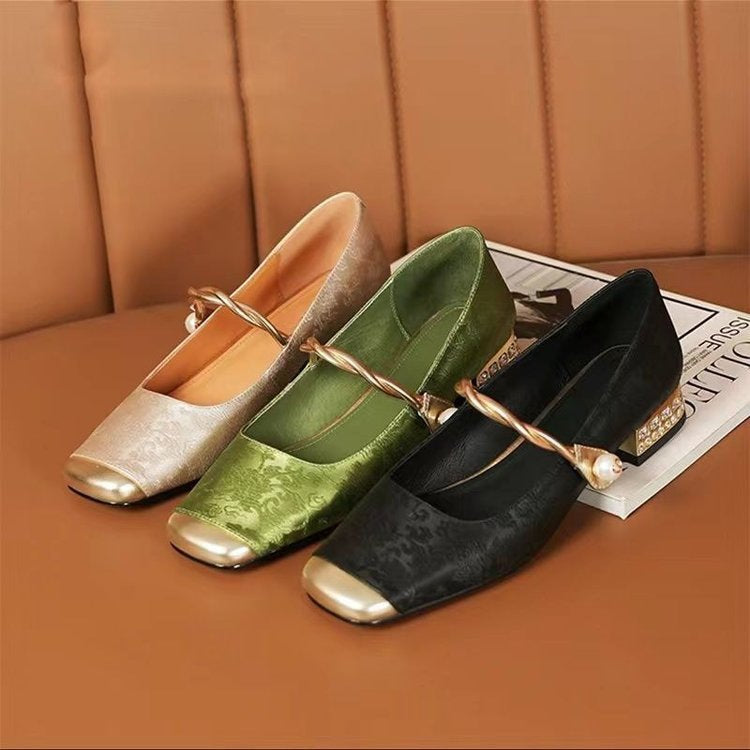 Juliette | Womens Mary Jane Ballet Flats Flat Shoes - 2