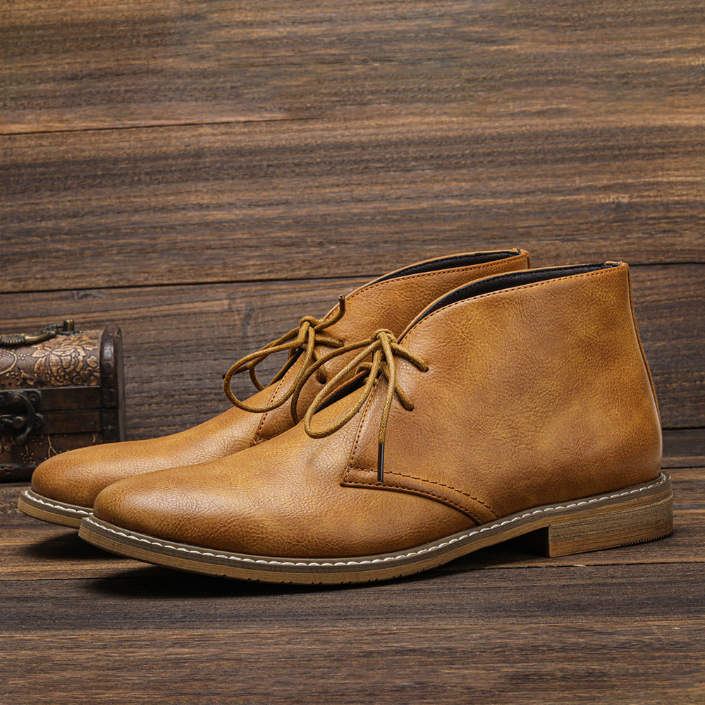Leland | Mens Retro Suede Desert Chukka Ankle Boots - 2