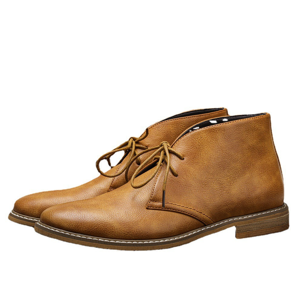 Leland | Mens Retro Suede Desert Chukka Ankle Boots - 5